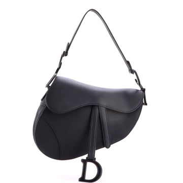 Christian Dior Ultra Matte Saddle Handbag Leather Medium
