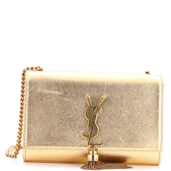 Saint Laurent Classic Monogram Tassel Crossbody Bag Leather Medium