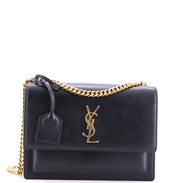 Saint Laurent Sunset Crossbody Bag Leather Medium