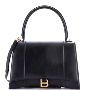 Balenciaga Hourglass Top Handle Bag Leather New Medium