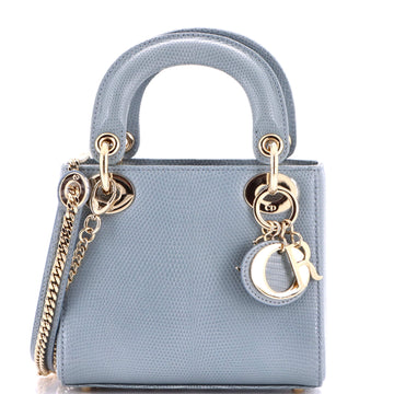 Christian Dior Lady Dior Chain Bag Lizard Mini