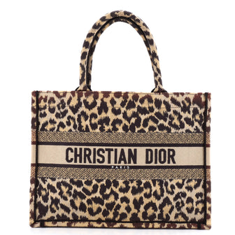 Christian Dior Book Tote Mizza Embroidered Canvas Medium
