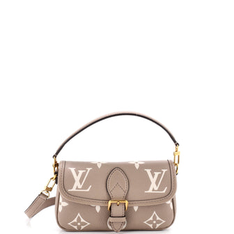 Louis Vuitton Diane NM Handbag Bicolor Monogram Empreinte Giant Nano