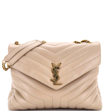 Saint Laurent Loulou Shoulder Bag Matelasse Chevron Leather Medium