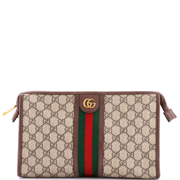 Gucci Ophidia Pouch GG Coated Canvas Medium