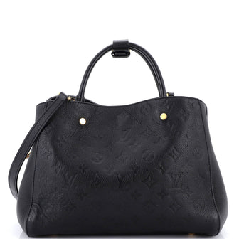 Louis Vuitton Montaigne Handbag Monogram Empreinte Leather MM