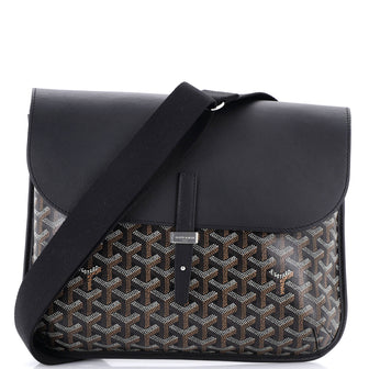Goyard Coursier Messenger Bag Coated Canvas and Leather