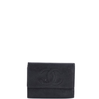 Chanel Trifold CC Wallet Caviar Compact