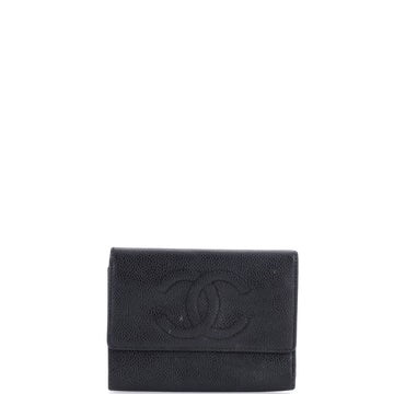 Chanel Trifold CC Wallet Caviar Compact