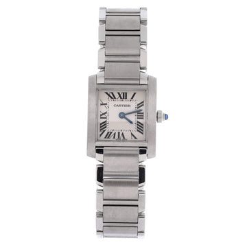 Cartier Tank Francaise Quartz Watch Stainless Steel 20