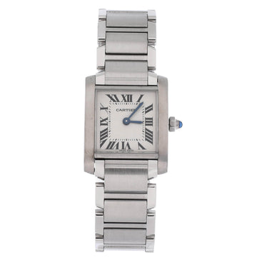 Cartier Tank Francaise Quartz Watch Stainless Steel 20
