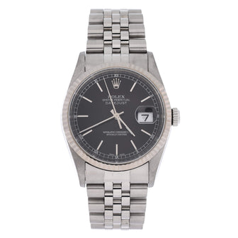Rolex Oyster Perpetual Datejust Automatic Watch Stainless Steel and White Gold 36