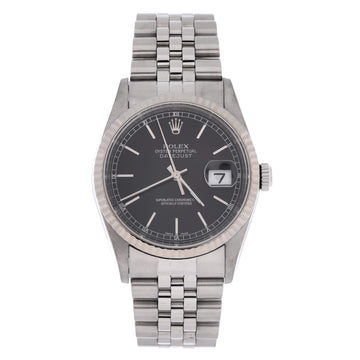 Rolex Oyster Perpetual Datejust Automatic Watch Stainless Steel and White Gold 36