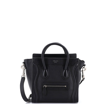 Celine Luggage Bag Grainy Leather Nano