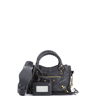 Balenciaga City Classic Studs Bag Leather Mini