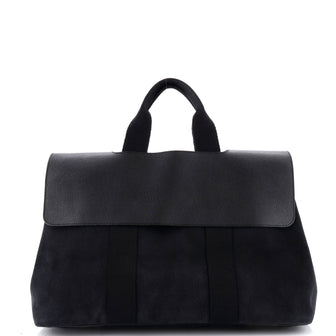 Hermes Valparaiso Bag Toile and Leather MM