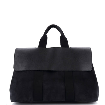 Hermes Valparaiso Bag Toile and Leather MM