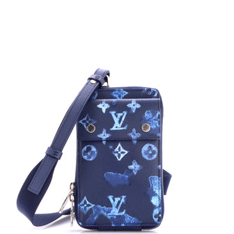 Louis Vuitton Phone Pouch Limited Edition Monogram Ink Watercolor Leather
