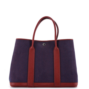 Hermes Garden Party Tote Toile and Leather 36