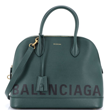 Balenciaga Logo Ville Bag Leather Medium