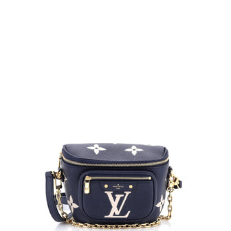 Louis Vuitton Bum Bag Bicolor Monogram Empreinte Giant Mini