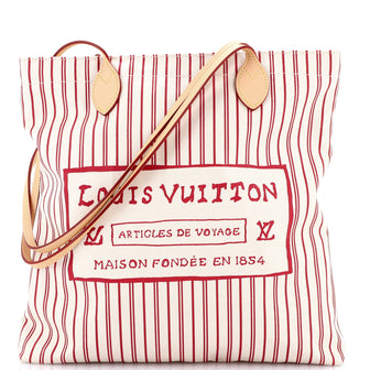 Louis Vuitton Carry It Tote Limited Edition Grace Coddington Catogram Cotton Canvas