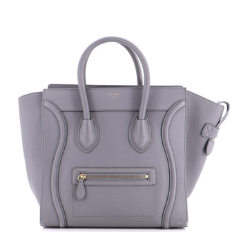Celine Luggage Bag Grainy Leather Mini