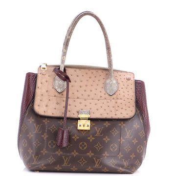 Louis Vuitton Majestueux Tote Monogram Canvas and Exotics MM