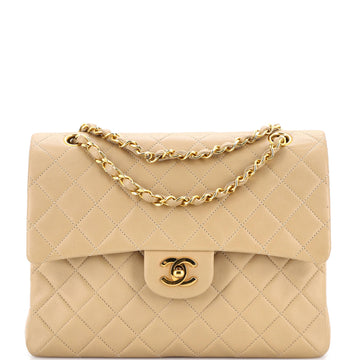 Chanel Vintage Square CC Flap Bag Quilted Lambskin Medium