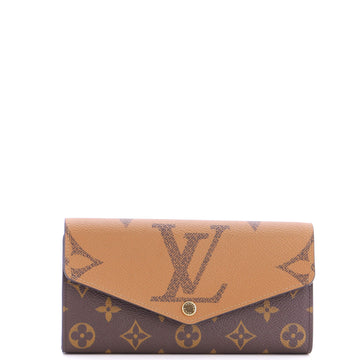 Louis Vuitton Sarah Wallet NM Reverse Monogram Giant and Monogram Canvas