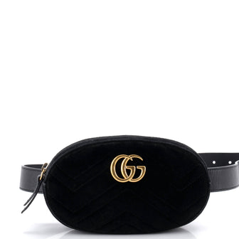 Gucci GG Marmont Belt Bag Matelasse Velvet