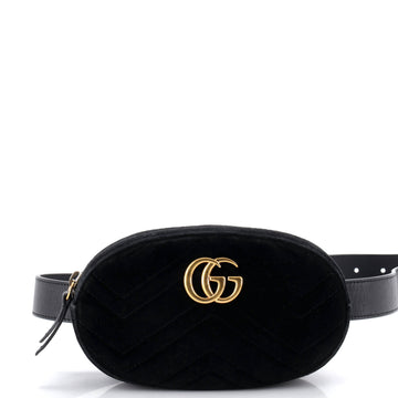 Gucci GG Marmont Belt Bag Matelasse Velvet