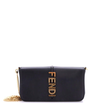 Fendi Fendigraphy Wallet On Chain Leather