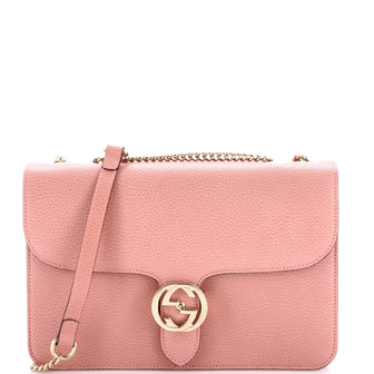 Gucci Interlocking Shoulder Bag Leather Medium