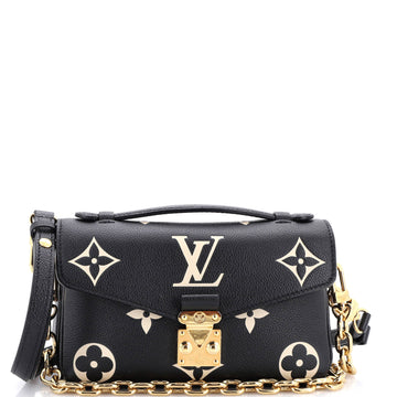 Louis Vuitton Pochette Metis Bicolor Monogram Empreinte Giant East West