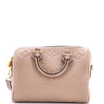 Louis Vuitton Speedy Bandouliere Bag Monogram Empreinte Giant 25