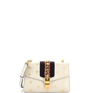 Gucci Sylvie Shoulder Bag Printed Leather Small