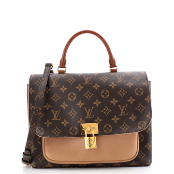 Louis Vuitton Marignan Handbag Monogram Canvas with Leather