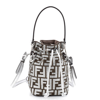 Fendi Mon Tresor Bucket Bag Zucca Tapestry Mini