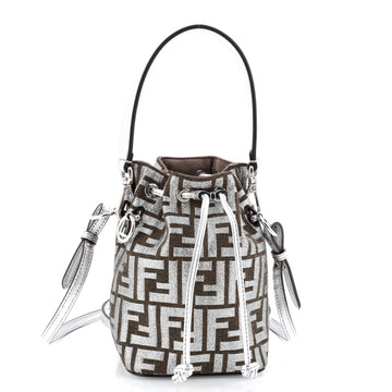 Fendi Mon Tresor Bucket Bag Zucca Tapestry Mini