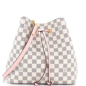 Louis Vuitton NeoNoe Handbag Damier with Leather MM