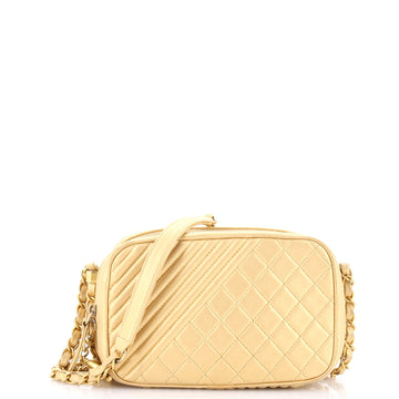 Chanel Coco Boy Camera Bag Quilted Leather Small