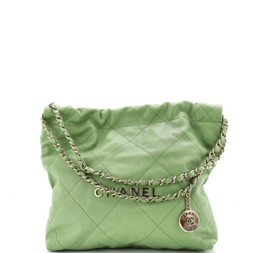 Chanel 22 Chain Hobo Quilted Caviar Small