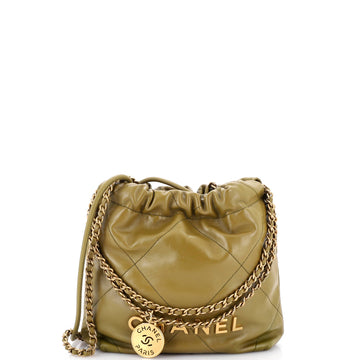 Chanel 22 Chain Hobo Quilted Calfskin Mini