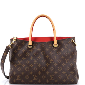 Louis Vuitton Pallas Tote Monogram Canvas with Leather