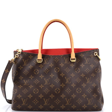Louis Vuitton Pallas Tote Monogram Canvas with Leather