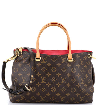 Louis Vuitton Pallas Tote Monogram Canvas with Leather