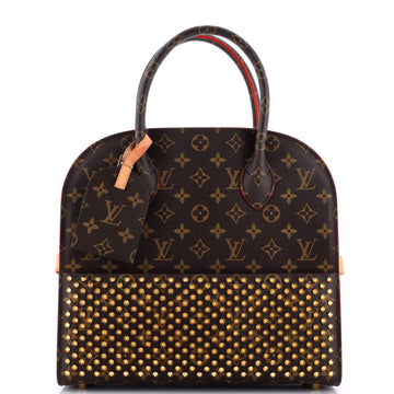 Louis Vuitton x Christian Louboutin Shopping Bag Calf Hair and Monogram Canvas