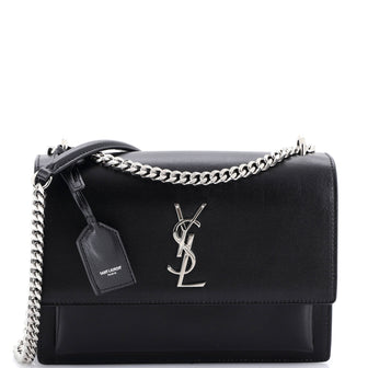 Saint Laurent Sunset Crossbody Bag Leather Medium