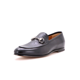Gucci Men's Jordaan Loafers GG Embossed Leather